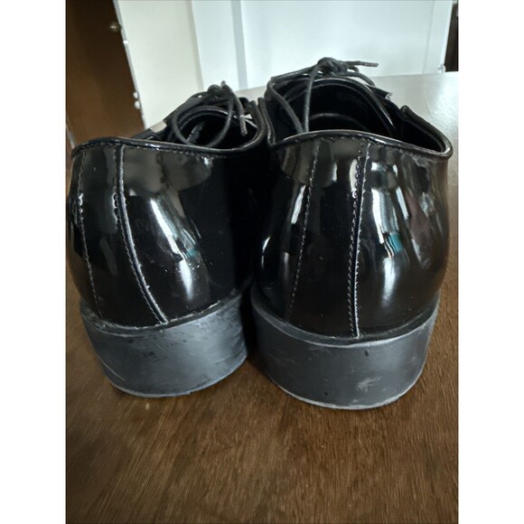 PRONTO UOMO Men’s Black Oxford Patent Leather Tuxedo Dress Shoes US Size 11D - Picture 4 of 7